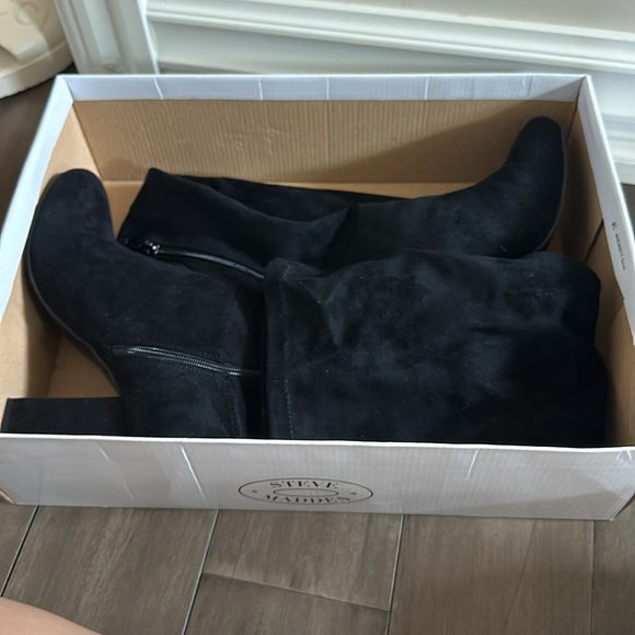 Steve Madden Galeee Knee High Boots Black - Picture 4 of 5